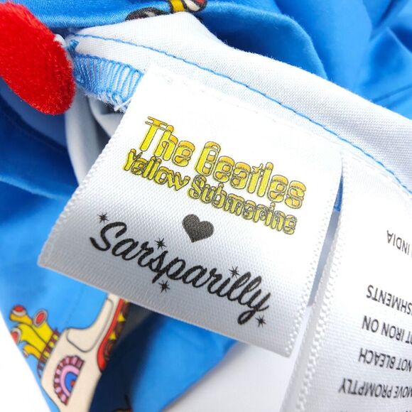 NWT Sarsparilly Beneath The Waves Jumpsuit Yellow Submarine Beatles Novelty 4X - Picture 8 of 11